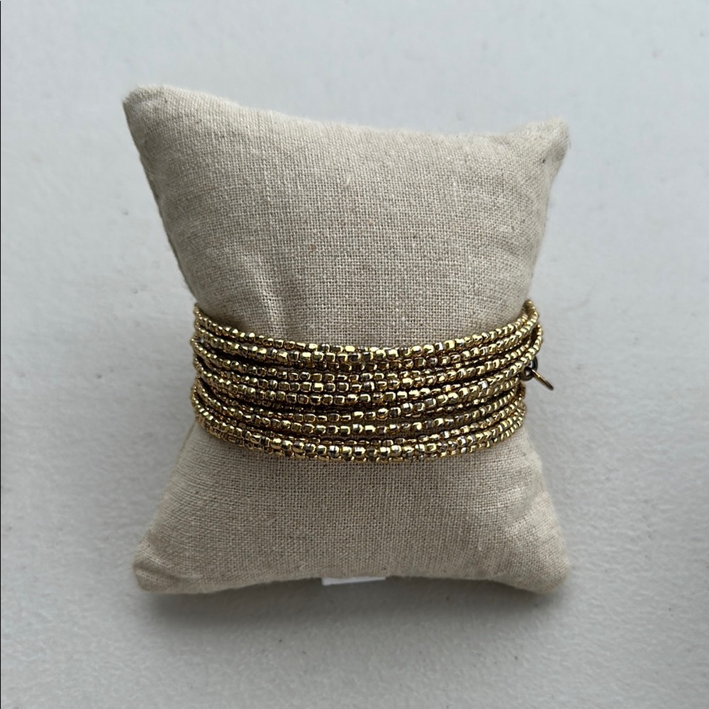 Stella and Dot Gold Beaded Bracelet